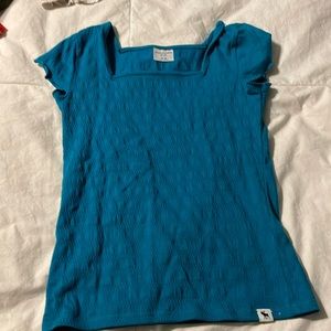 Abercrombie kids teal knit shirt